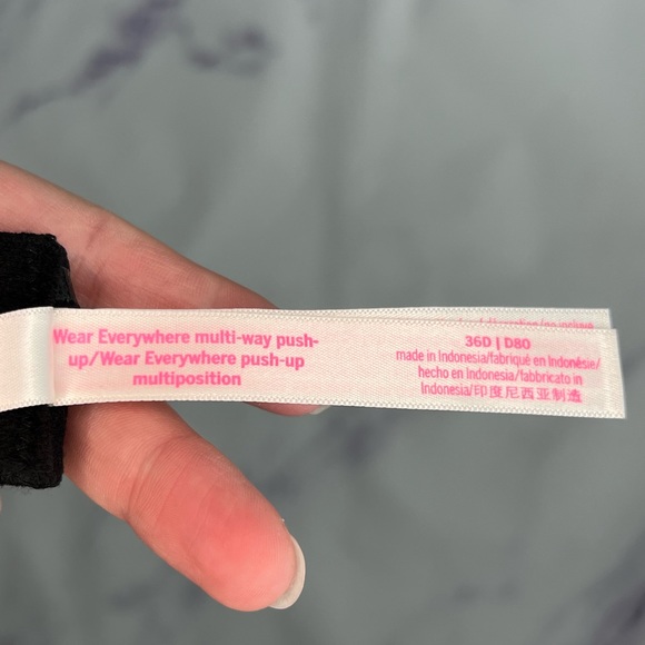 PINK Victoria secret everywhere multi way push up bra sz 36D - Picture 4 of 4